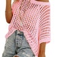 🎁2026 New Sale - Women's Casual 3/4 Sleeve Mesh Knit Top