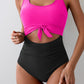 ❤️Einteiliger Badeanzug mit Bauchbetonung und Schnürung für Damen🩱
