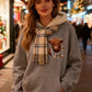 🎄 50% OFF CHRISTMAS SALE! &✈️Buy 2 FREE SHIPPING！🐄✨ Cute Highland Cow Fluffy Fleece Hooded Sweatshirt | Ultra-Cozy Winter Hoodie 🎁❄️
