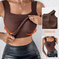 🔥NEW ARRIVALS!🔥💐Women's U Neck Thermal Tank Tops with Built-In Bra