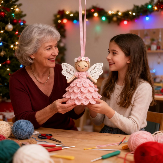 🔥Last day sale 50% OFF🎁Crochet your own angel - complete craft kit