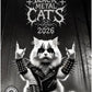 🎄Surprise price!!🤘Black Metal Cats 2026 Wall Calendar