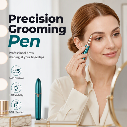 🔥🔥🔥Buy 2 Get 1 FREE! Buy 3 Get 2 FREE!!!🎁LED Electric Eyebrow Trimmer Pen — USB Rechargeable Precision Hair Remover with LED Light | Only £8.99 (Was £25.99) ✨