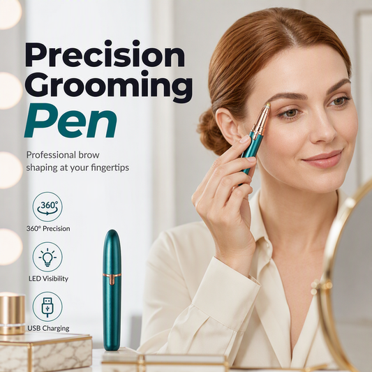🔥🔥🔥Buy 2 Get 1 FREE! Buy 3 Get 2 FREE!!!🎁LED Electric Eyebrow Trimmer Pen — USB Rechargeable Precision Hair Remover with LED Light | Only £8.99 (Was £25.99) ✨
