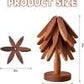 ✨Natural Tree Trivet Set - 4 Wooden Trivets & 1 Stand Like a Christmas Tree