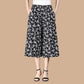 🔥BUY 2 FREE SHIPPING🔥Women's High Elastic Waist Pleated Chiffon Wide Leg Culottes