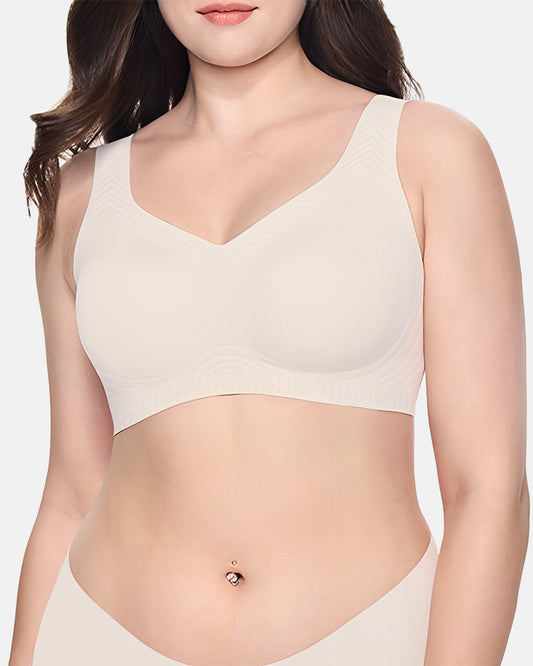 Soft Full-Coverage Push-Up Seamless Wireless Bra