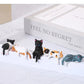 🔥LAST DAY 50% OFF🐈Mini Cat Desk Figurines – Set of 5 Cute Cartoon Kitty Companions