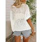 🎁2026 New Sale - Women's Casual 3/4 Sleeve Mesh Knit Top