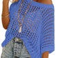 🎁2026 New Sale - Women's Casual 3/4 Sleeve Mesh Knit Top