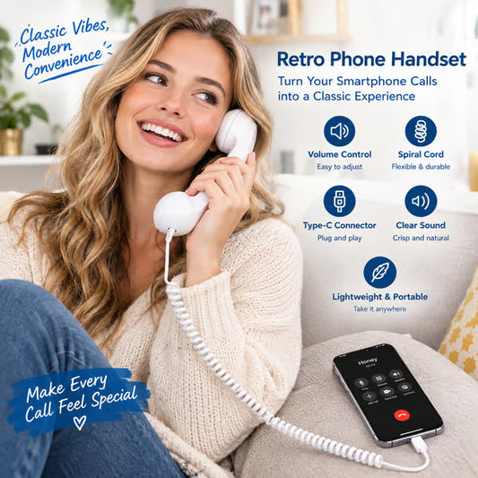 💝Save £25! Christmas Sale 68% OFF !!!🎄📞 Vintage Retro Telephone Handset ✨🎅 The most unique Christmas gift!🎄£10.99 (Was £35.99)