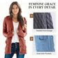 💐Big Sale-50% Off💕Women's Fall Casual Long Sleeve Button Down Open Front Cable Knit Cardigan
