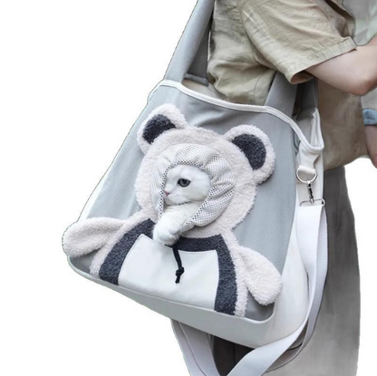 ⏳Time-Limited Special⏰ Cute Bear Pet Carrier Bag With Head-Out Design