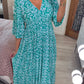 🔥Hot Sale 50% OFF 💞 Bohemian Casual Print V-Neck Long Dress