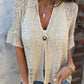 💐Summer Sale - 50% OFF!🔥Women’s Solid One Button Knitted Top