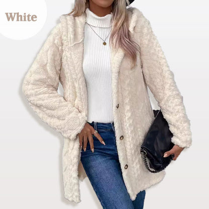 ⏳Limited-time 50% off⏰Women's Warm Diamond Pattern Hooded Jacket🧥