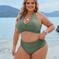 🌸Limited time 49% OFF💥👙Tummy Control Bathing Suits Modest High Waisted Bikini Set