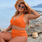 🌸Limited time 49% OFF💥👙Tummy Control Bathing Suits Modest High Waisted Bikini Set