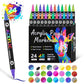 🔥Last Day Promotion-49%OFF🔥Dual Tip Acrylic Paint Pen Marker - 24/48/72 Colours