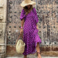 💖Limited Sale 50% OFF💖Women's Elegant Puff Sleeve Floral Boho Maxi Dress