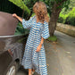 💖Limited Sale 50% OFF💖Women's Elegant Puff Sleeve Floral Boho Maxi Dress