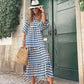 💖Limited Sale 50% OFF💖Women's Elegant Puff Sleeve Floral Boho Maxi Dress