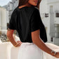 🎁Mother's Day Sale 50% OFF⏳Women's Casual Pleated V-Neck Short-Sleeve Top