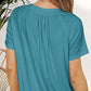 🎁Mother's Day Sale 50% OFF⏳Women's Casual Pleated V-Neck Short-Sleeve Top