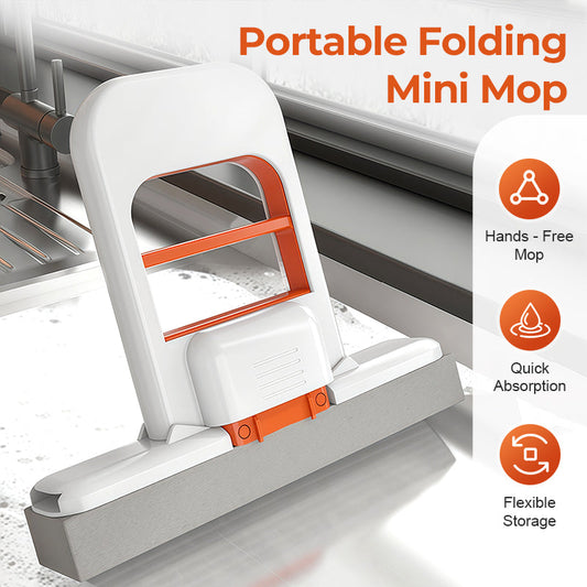 ⚡ LIMITED TIME DEAL:Buy 3, Get 2 FREE! From £4.20 per item & free shipping🛒✨ Clean Smarter, Not Harder with the Ultimate Portable Folding Mini Mop! 🧼🔥 Grab Yours Before They're Gone! 🏃💨