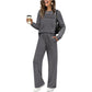 🔥LAST DAY 60% OFF&🚚 Buy 2+ Items & Enjoy Free Delivery ✨Women's Crew Neck Top & Drawstring Pants Set