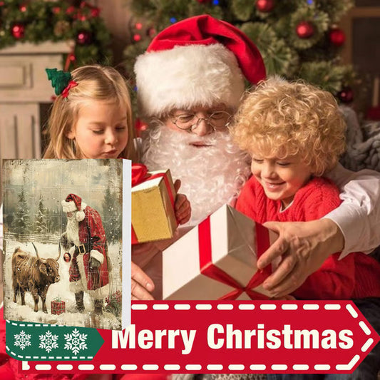 🎁Early Christmas Hot Sale 50% OFF🎅Advent Calendar with Highland Cow Design