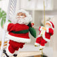 🎁Early Christmas Hot Sale 50% OFF🎅Electric Fireplace Climbing Santa Claus Musical Toys