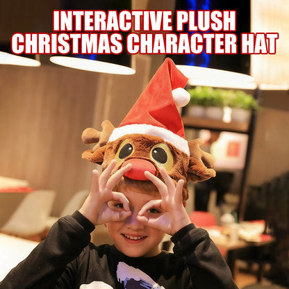 🔥New Arrival-50% Off🎅🎉Interactive Plush Christmas Character Hat