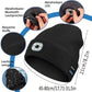 Peel-Off LED Headlamp Bluetooth Headset Knit Cap