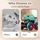 🎉LAST DAY SPECIAL PRICE!🔥Press & Go Dinosaur Toy Car With Lights🦖