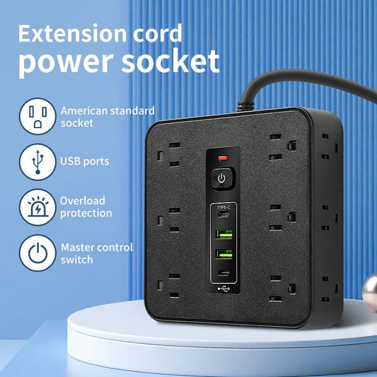 ✅Square Surge Protector Power Strip