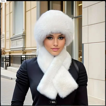 ❄️WINTER SALE 50% OFF!🔥Fluffy Fur Bucket Hat Warm Winter Hat + Free Matching Scarf ⏰