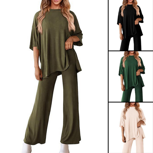 Women's Casual Top & Pants Set