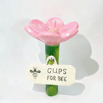 🌸Flower-Shaped Ceramic Bee Watering Station🐝💧
