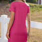 ⏰Hot Sale - Women's Casual Square Neck Pocket Short Sleeve Dress with Pockets