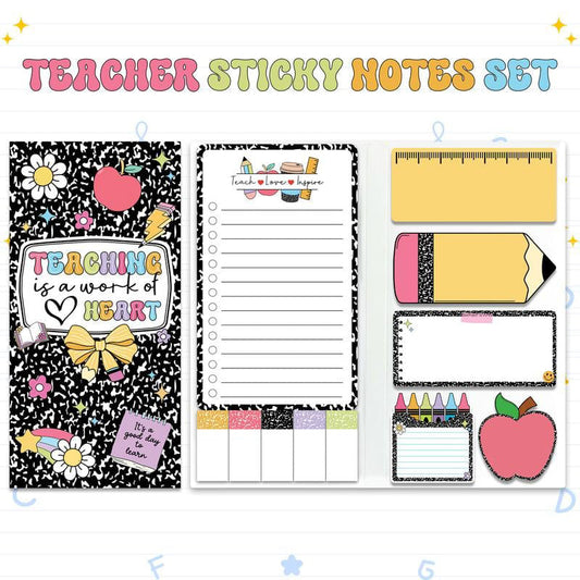 All-in-One Teacher Planner Sticky Notes Set