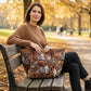 Embroidered Zebra Canvas Tote Bag
