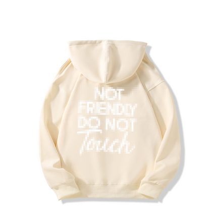 Unisex Not Friendly Oversized Pullover Hoodie