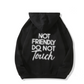 Unisex Not Friendly Oversized Pullover Hoodie