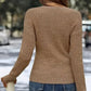 Women's Elegant Casual V-Neck Knit Top