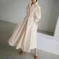 💥2026 New Hot Sale💕Women's Plain Cotton Lapel Shirt Wrap Dress