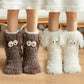 📢📢Buy 1 Get 1 Free!!💗LAST DAY SALE 50% OFF⚡50K+ SOLD💕Women's Plush Slippers Socks Floor Socks Winter Home Indoor Thickened Fleece-Lined Anti-Slip Adult Women's Plush Snow Socks Shoe Covers