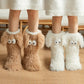 📢📢Buy 1 Get 1 Free!!💗LAST DAY SALE 50% OFF⚡50K+ SOLD💕Women's Plush Slippers Socks Floor Socks Winter Home Indoor Thickened Fleece-Lined Anti-Slip Adult Women's Plush Snow Socks Shoe Covers
