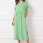 👗2026 Hot Sale🔥Striped Shirt Dress, Collar & Buttons | With Functional Pockets