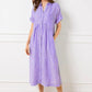 👗2026 Hot Sale🔥Striped Shirt Dress, Collar & Buttons | With Functional Pockets